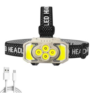 مصباح رأس led قوي قابل للشحن